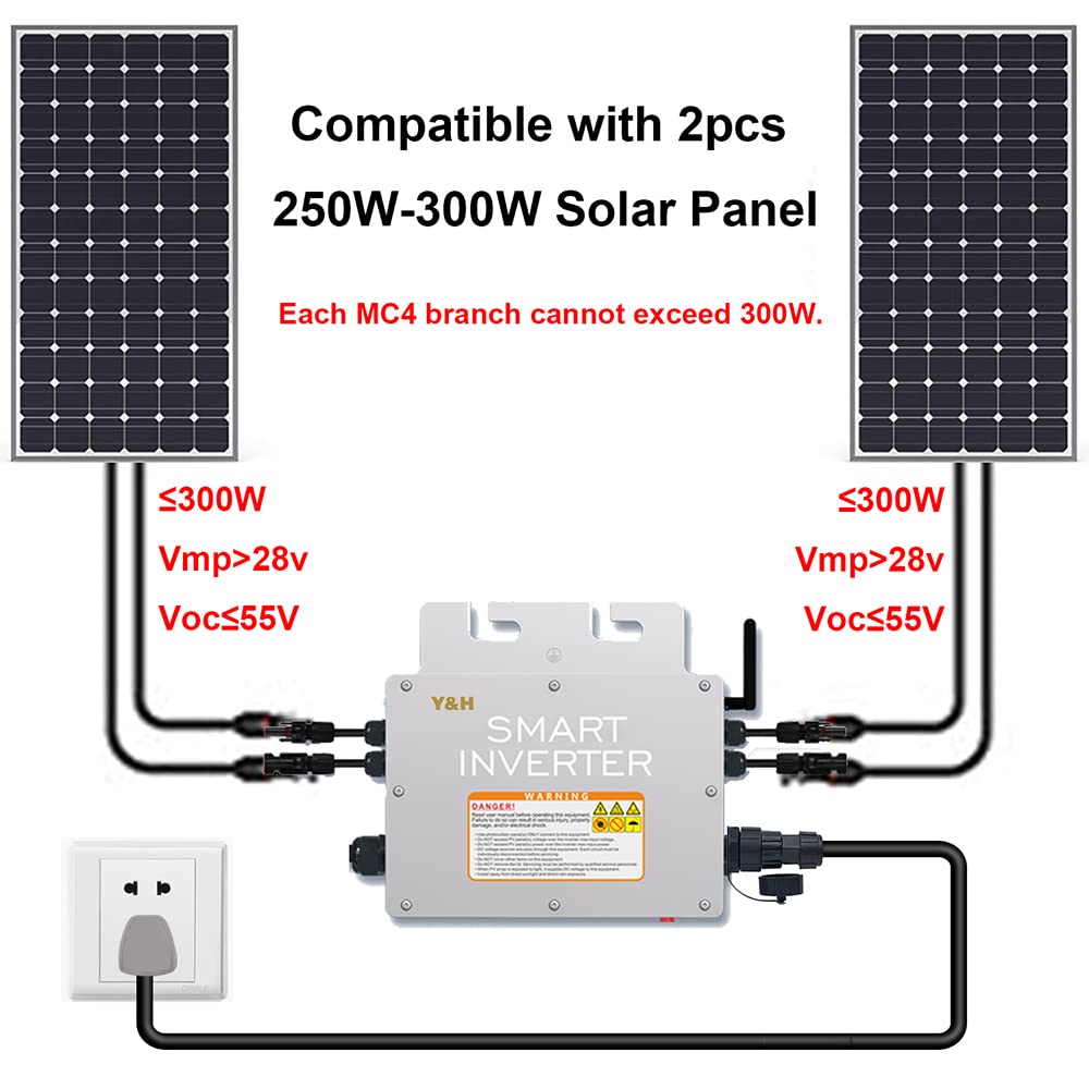 Y&H MPPT 600Wソーラーグリッドタイインバーター Amazon.co.jp: Y&H MPPT 600Wソーラーグリッドタイインバーター